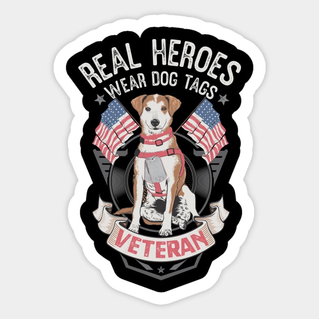 VETERAN DOG Sticker by mojokumanovo